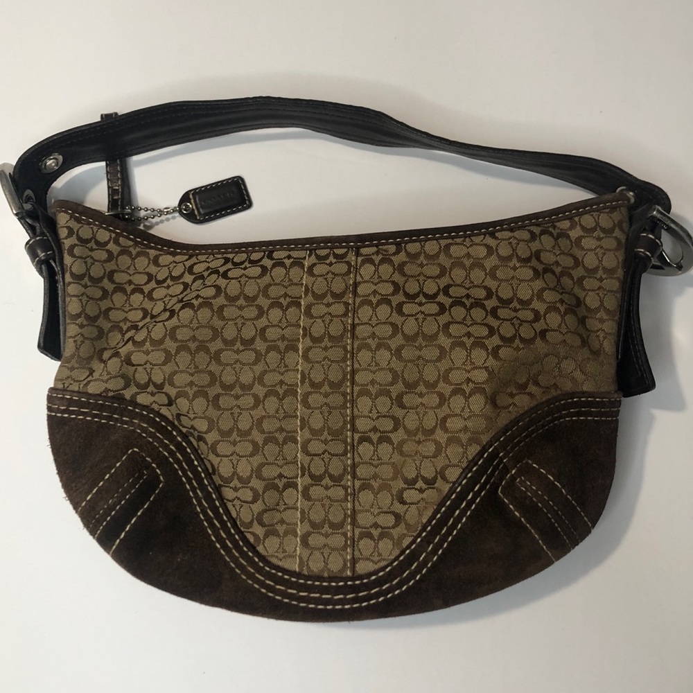 Coach Signature Brown Shoulder Bag